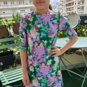 Maillot tsniout enfant Vert Parme