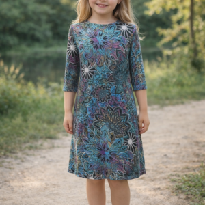 maillot tsniout enfant vert motif