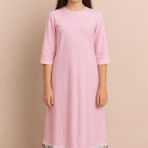 maillot tsniout enfant rose pompon