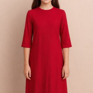 maillot tsniout enfant framboise pompon