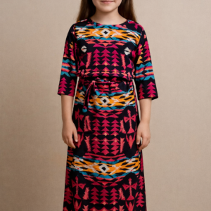 maillot tsniout enfant framboise pompon