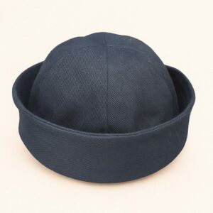 Accueil chapeau en jeans bleu marine