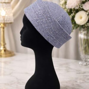 chapeau violet surpiqures